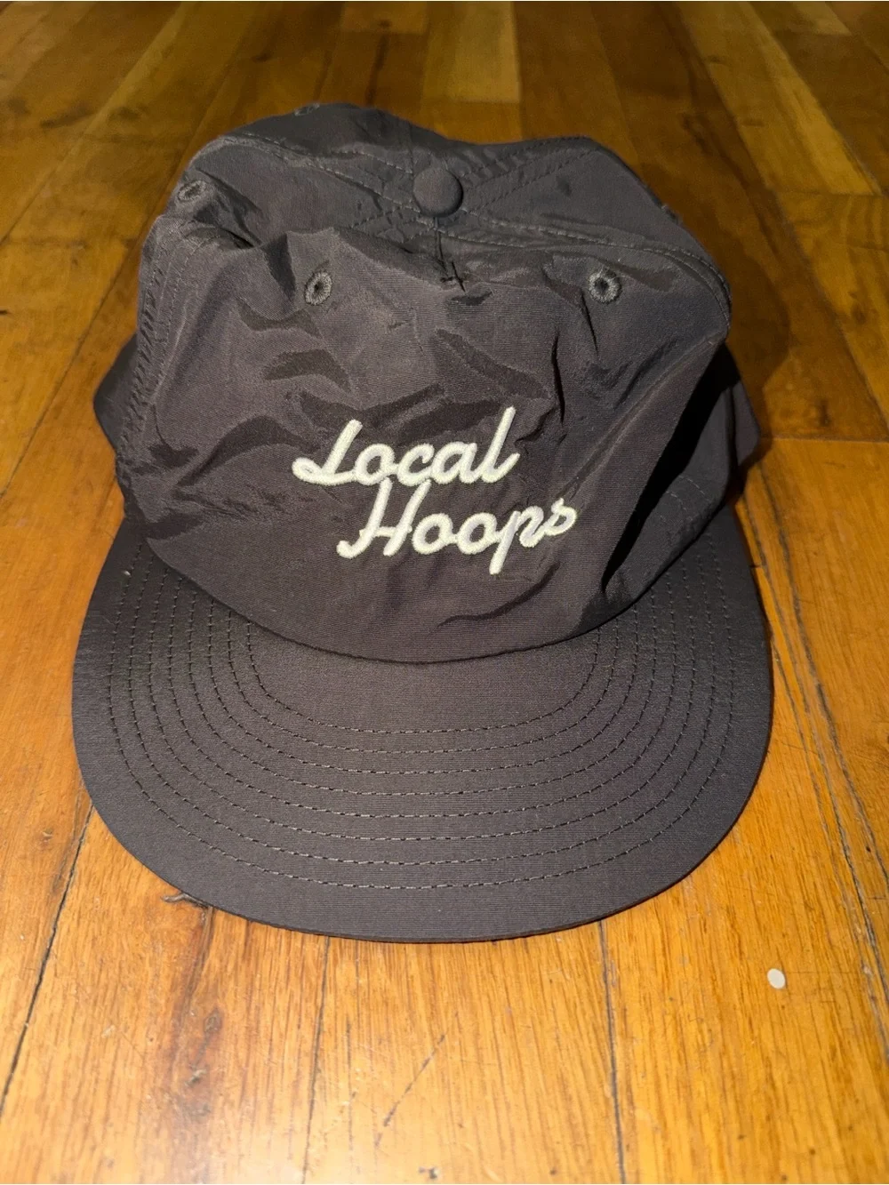 Local Hoops Embroidered Black Cap NEW